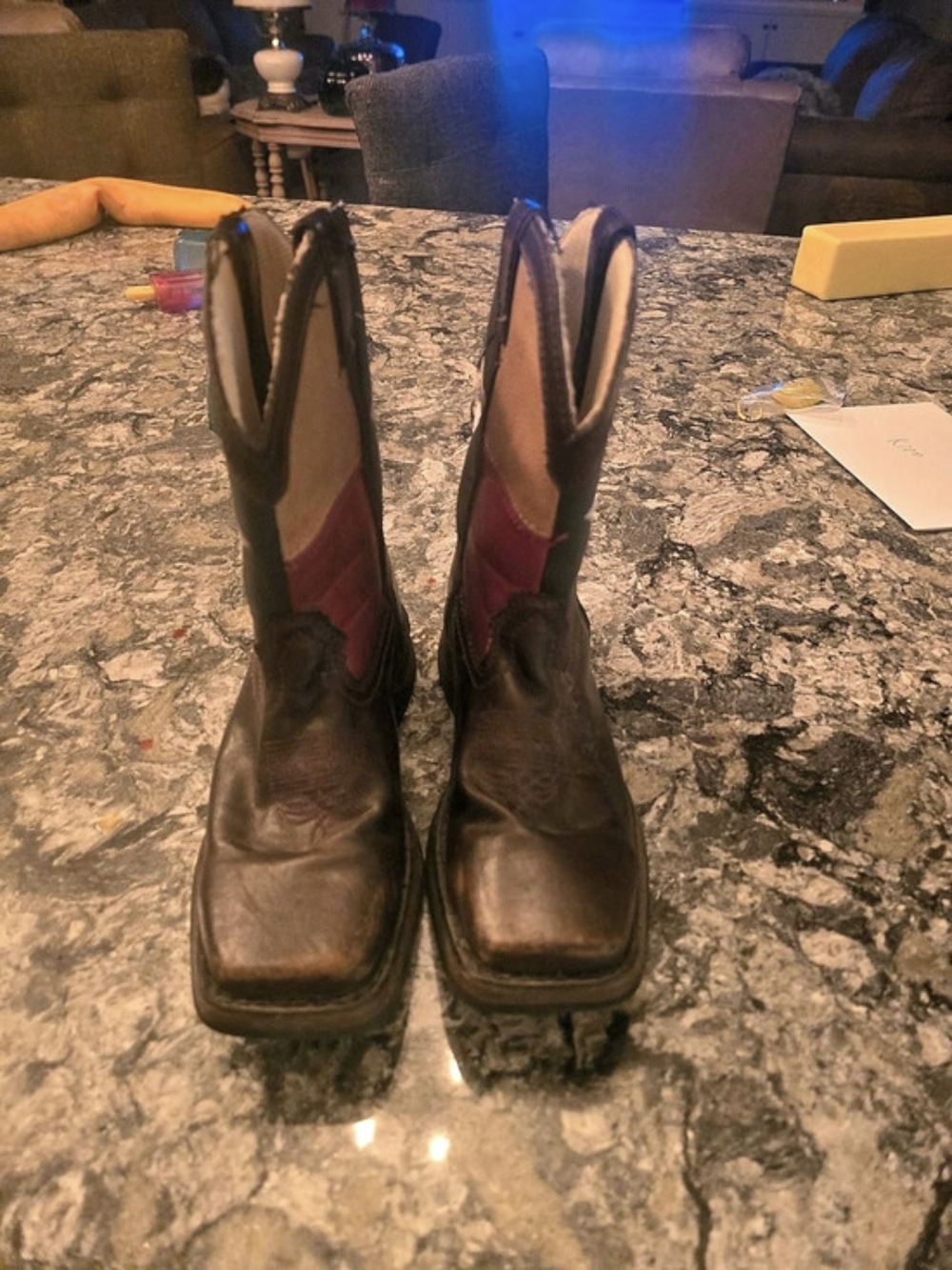 Durango Lil' Durango Kids Texas Flag Western Boot Lil' Kids Texas Flag Western